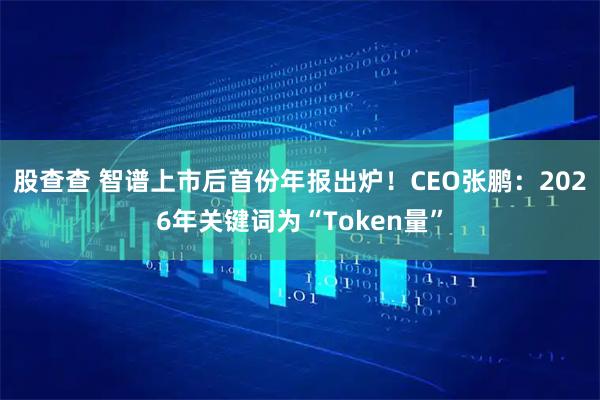 股查查 智谱上市后首份年报出炉！CEO张鹏：2026年关键词为“Token量”